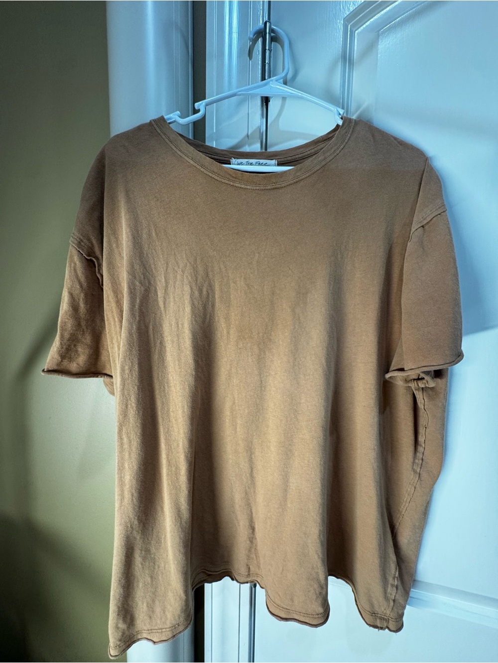 We The Free Relaxed Short Sleeve Tee in Camel Brown